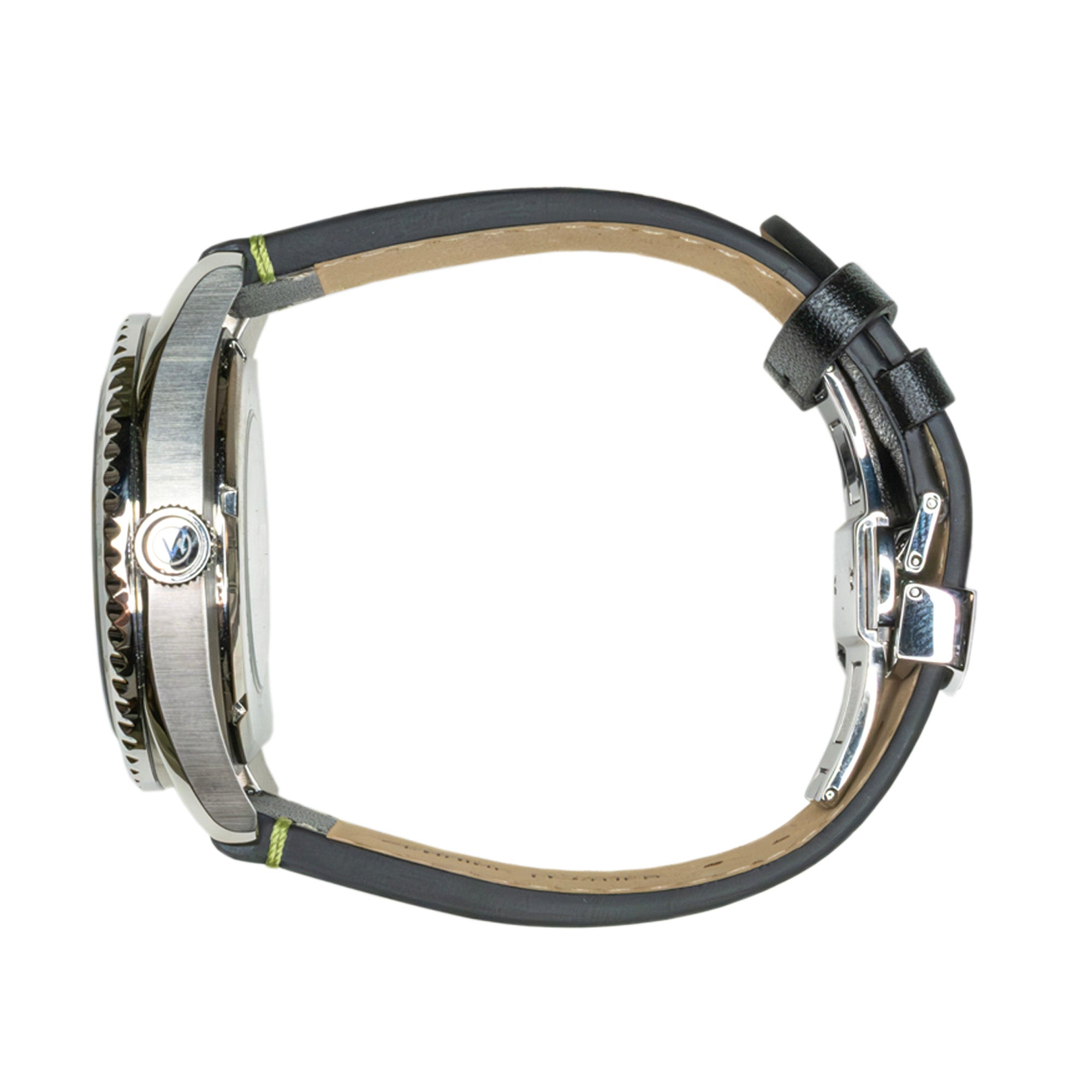 Commando-horloge zij-aanzicht